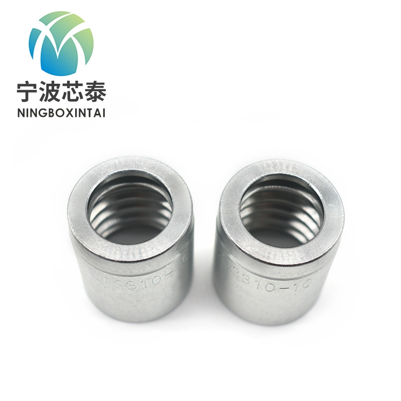 SAE Stainless Steel Hydraulic Hose Fitting Connector R1, R2, 1sn, 2sn Hose Pipe Fitting Ferrule Price Custom OEM ODM China Factory Manufacturer