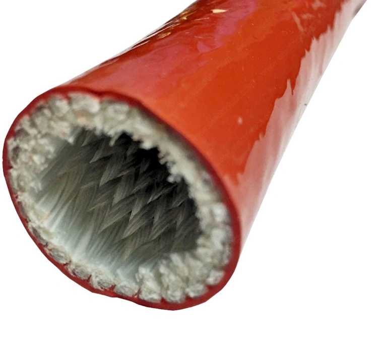 Silicone-Coate Fiberglass Rubber Hose Fireproof Sleeve