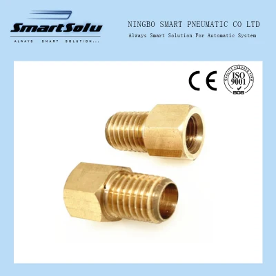 真鍮 1/8 1/4 3/8 1/2 3/4 めねじ-おねじ六角ソケットレデューサ銅管継手水ガスアダプタカップリング継手