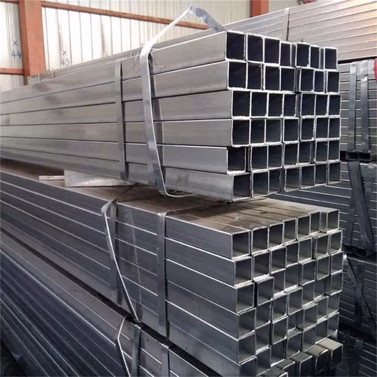 最高価格 DIN 6 メートル中空セクション Dx51d 溶融亜鉛メッキソフトカーボンプレ亜鉛メッキ角鉄亜鉛コーティング Gi 亜鉛メッキ長方形鋼管